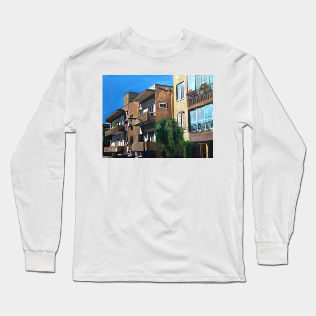 Next Year On The Balcony, Tel Aviv Long Sleeve T-Shirt by golan22may